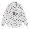 BALENCIAGA 멀티 올오버 로고 프린트 셔츠 8008