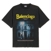 BALENCIAGA 디 어드레스 구제 워싱 티셔츠 3346