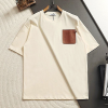 LOEWE 레더 아나그램 패치 티셔츠