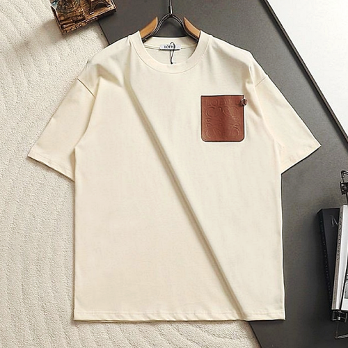 LOEWE 레더 아나그램 패치 티셔츠
