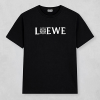 LOEWE 블랙 & 화이트 아나그램 백로고 숏 슬리브