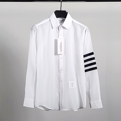 THOM BROWNE 사선완장 린넨 셔츠