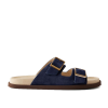 BRUNELLO CUCINELLI 스웨이드 버클 샌들 - 네이비