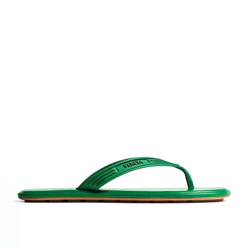 BOTTEGA VENETA 삼피에리 플랫 T 스트랩 뮬 샌들