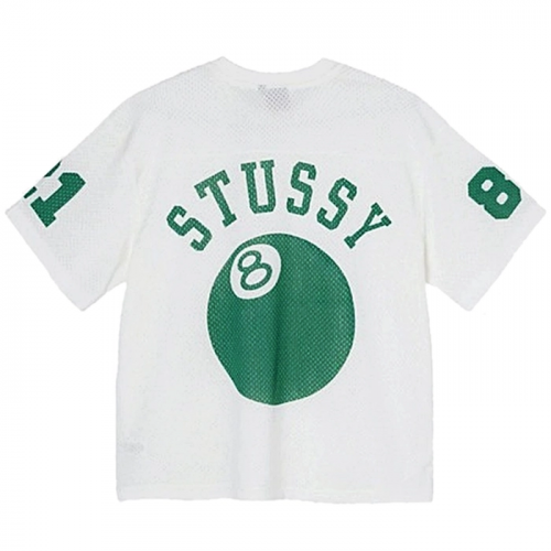 STUSSY 메쉬 풋볼 저지 내추럴