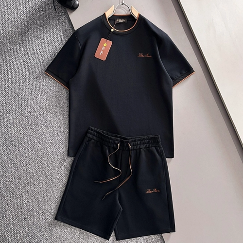 로로피아나 Loro Piana 넥포인트 자수 면실켓 라운드 SET