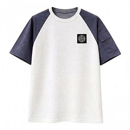 STONE ISLAND 레글런 배색 포켓 티셔츠STONE ISLAND 레글런 배색 포켓 티셔츠