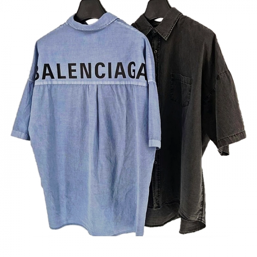 BALENCIAGA 피그먼트 반팔 셔츠