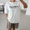 BURBERRY 레터링 나일론 체크 오버핏 하프 셋업