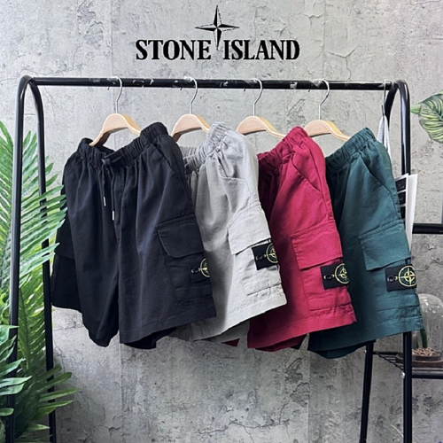 STONE ISLAND 밴딩 카고 팬츠