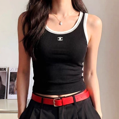 CELINE 삼배색 민소매 나시
