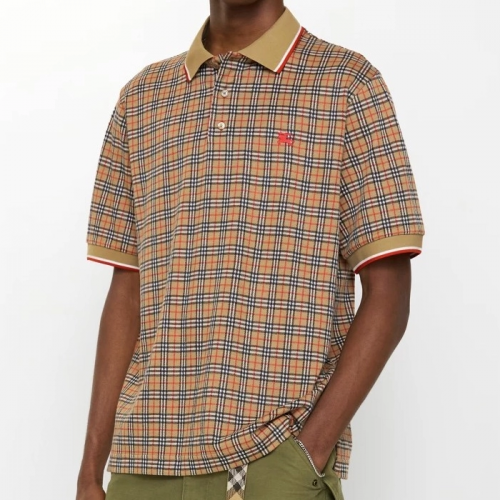 BURBERRY 체크 코튼 블렌드 PK 셔츠