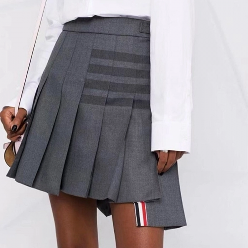 THOM BROWNE 스쿨 유니폼-4바 풀리츠 스커트