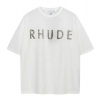 RHUDE 슬럽 로고드 티셔츠