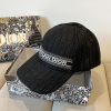 DIOR 블랙 패치 로고 볼캡