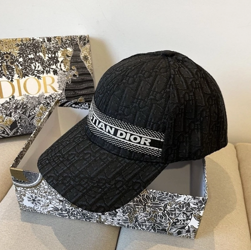DIOR 블랙 패치 로고 볼캡