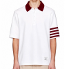 THOM BROWNE 4바 릴랙스드 PK 티셔츠