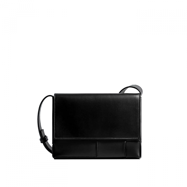 BOTTEGA VENETA 앙골로 메신저 백 - 블랙