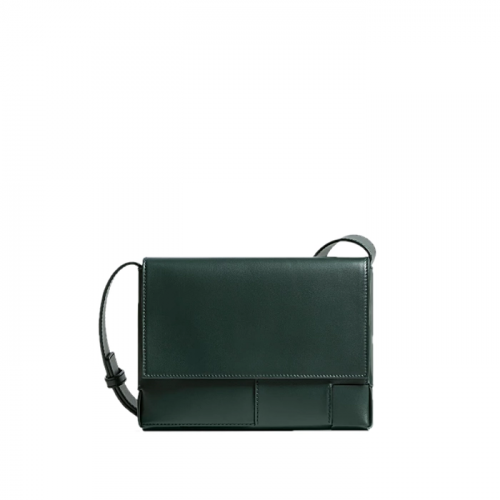 BOTTEGA VENETA 앙골로 메신저 백 - 알파그린