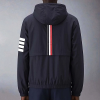 THOM BROWNE 4바 완장 삼선 스트라이프 바람막이 자켓