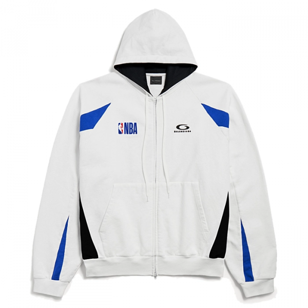 BALENCIAGA x NBA 콜라보레이션 오버사이즈 집업 후디