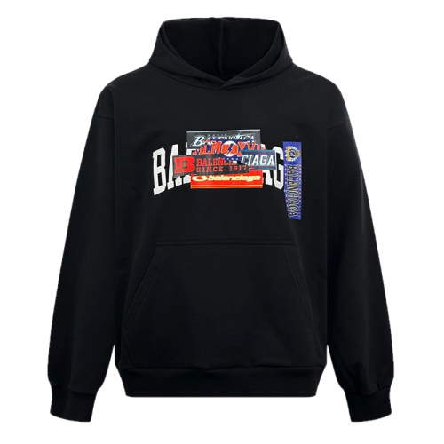 BALENCIAGA 스티커 미디엄 핏 후디