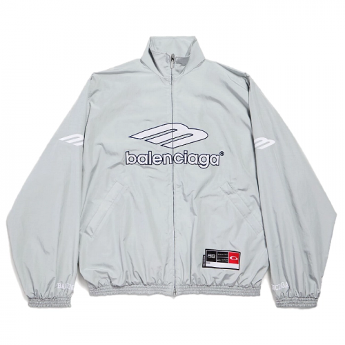 BALENCIAGA 3B 풋볼 트랙수트 재킷 - 뉴 그레이