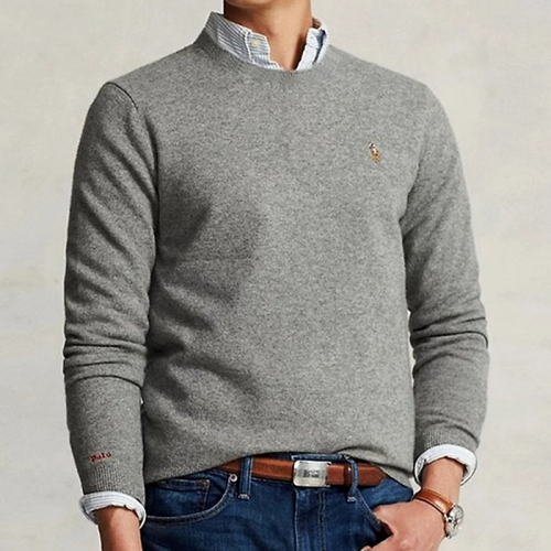 랄프로렌 Polo ralphlauren 멀티컬러 포니 크루넥 니트