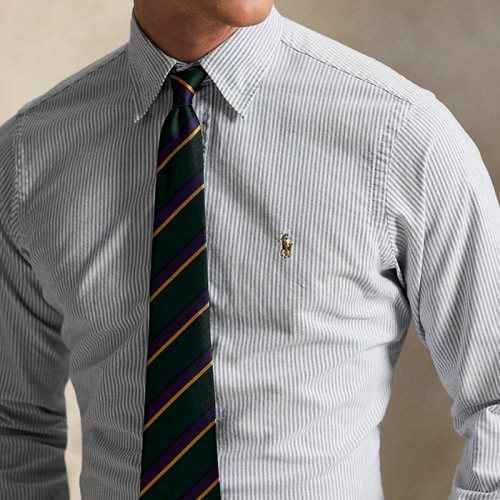 Polo ralphlauren 멀티컬러 포니 자수 스트라이프 옥스포드 셔츠