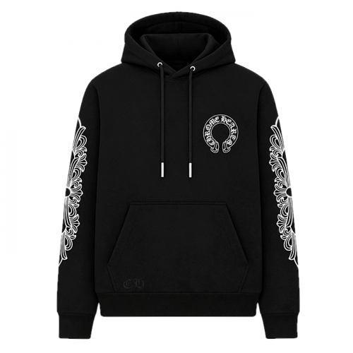 Chrome Hearts 플로랄 왕말굽 후드