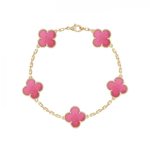 반클리프 Vancleef & arpels 아펠 빈티지 알함브라 5 모티프 에나멜 팔찌