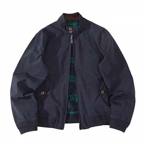 Polo ralphlauren 코튼 플래드 라이닝 해링턴 자켓