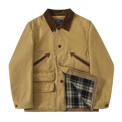 Polo ralphlauren 레더 에로우 포켓 헌팅 자켓