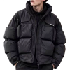 BALENCIAGA 로고 오버핏 블랙 구스패딩