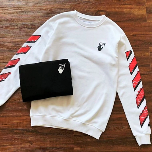 OFF-WHITE  마커 슬림 맨투맨