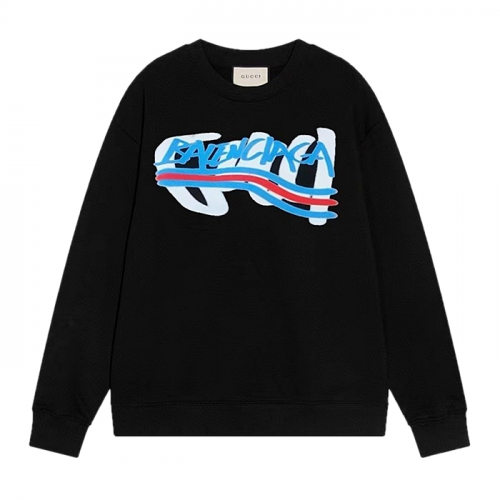 GUCCI x BALENCIAGA 빅페인팅 웨이브 로고 맨투맨