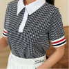 타이틀리*트 잔체크 배색 카라