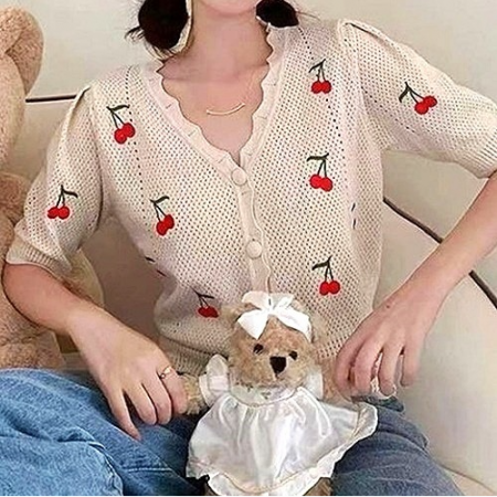 GUCCI 스카시 체리 가디건
