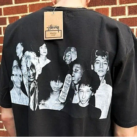 Stussy x Martine rose 콜라주 다이드 반팔티