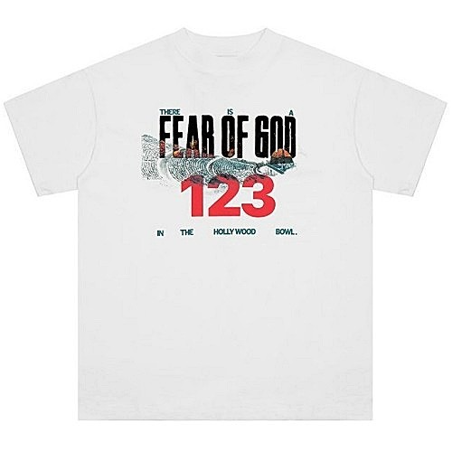 FEAR OF GOD 123로고 티셔츠