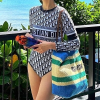 DIOR 오블리크 스윔수트 수영복