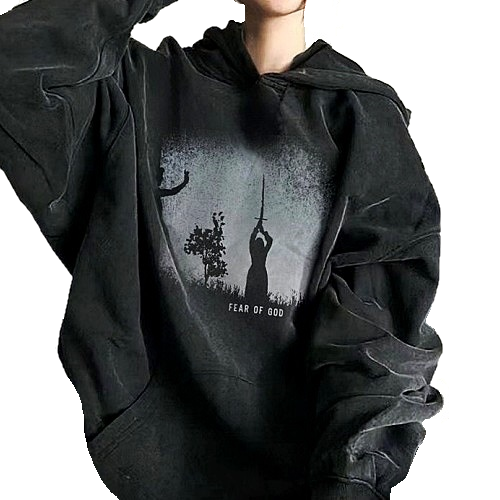 FEAR OF GOD 쉐도우 워싱 후드