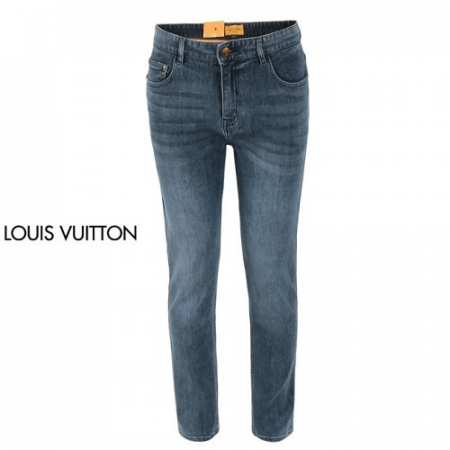 LOUIS VUITTON LV 자수 로고 슬림 일자진