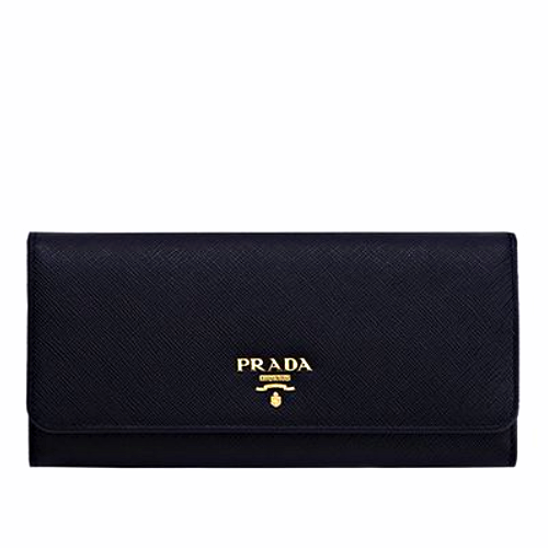 PRADA 사피아노 플랩 장지갑