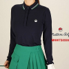 MALBON Golf 스크립트 긴팔 카라 티셔츠
