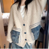 CHAN*L 데님 포켓 박시 가디건
