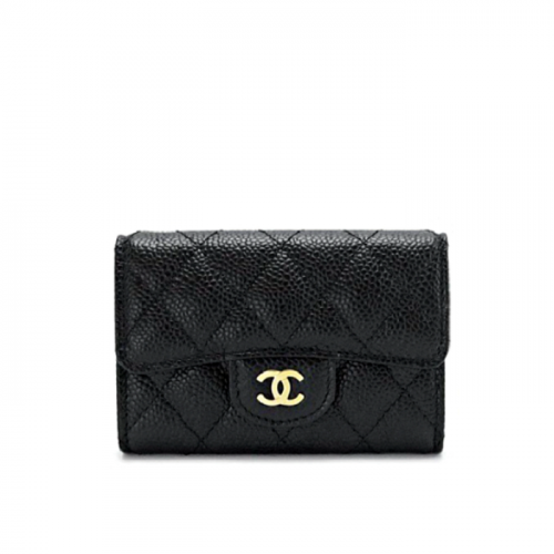 샤* CHANEL 클래식 캐비어 카드 케이스 홀더