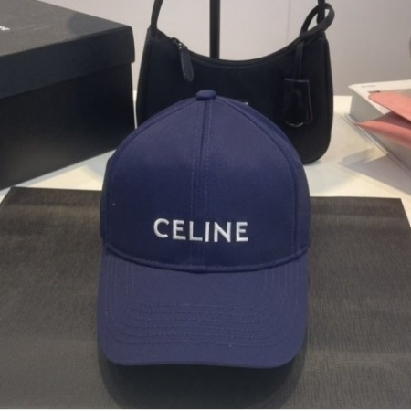 CELI*E 베이직(블루) 시그니처 로고 패턴 모자