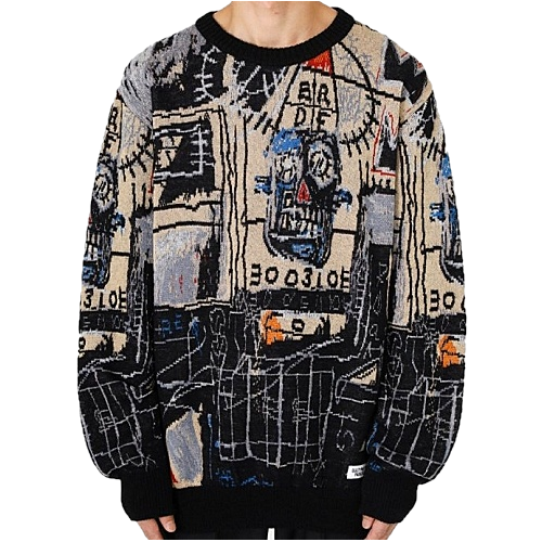 와코마리아 WACKOMARIA x BASQUIAT 다크룸 스웨터