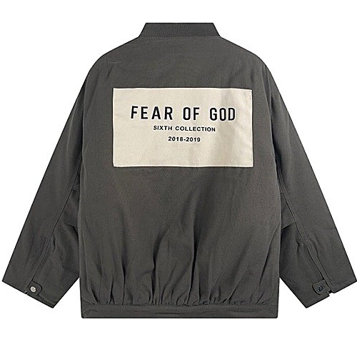FEAR OF GOD 로고패치드 패디드 봄버자켓